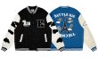 画像8: Eiffel Tower embroidery BASEBALL JACKET baseball uniform jacket blouson  ユニセックス 男女兼用 エッフェル塔 エンブレム ヒップホップ スタジアムジャンパー スタジャン MA-1 ボンバー ジャケット ブルゾン (8)
