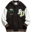 画像6: Superstar logo embroidery BASEBALL JACKET baseball uniform jacket blouson  ユニセックス 男女兼用 スーパースターロゴ エンブレム ヒップホップ スタジアムジャンパー スタジャン MA-1 ボンバー ジャケット ブルゾン (6)