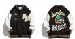 画像2: Superstar logo embroidery BASEBALL JACKET baseball uniform jacket blouson  ユニセックス 男女兼用 スーパースターロゴ エンブレム ヒップホップ スタジアムジャンパー スタジャン MA-1 ボンバー ジャケット ブルゾン (2)