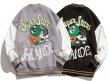 画像1: Superstar logo embroidery BASEBALL JACKET baseball uniform jacket blouson  ユニセックス 男女兼用 スーパースターロゴ エンブレム ヒップホップ スタジアムジャンパー スタジャン MA-1 ボンバー ジャケット ブルゾン (1)