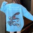 画像3: Unisex Bugs Bunny Crochet Sweater crew  Knit　男女兼用  ユニセックス バックスバニー ウサギ 編み込みセーター ニット  (3)