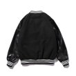 画像6: TRAVIS SCOTT woolen leather sleeve letter logo embroidery BASEBALL JACKET baseball uniform jacket blouson  ユニセックス 男女兼用 レターロゴ エンブレム レザースリーブ ヒップホップ スタジアムジャンパー スタジャン MA-1 ボンバー ジャケット ブルゾン (6)