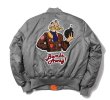 画像3: American air force matching hiphop bomber baseball uniform jacket blouson ユニセッ クス男女兼用 エアフォース スタジャン ジャンパー ジャケット ブルゾン (3)