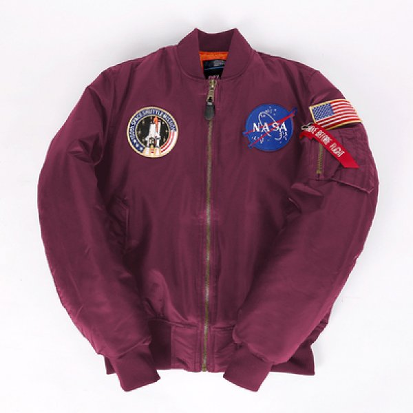 画像4: SALE セール U.S. Alpha version nasa matching hiphop bomber baseball uniform jacket blouson 即納ユニセッ クス男女兼用 nasa ナサ スタジャン ジャンパー ジャケット ブルゾン (4)