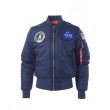 画像7: U.S. Alpha version nasa matching hiphop bomber baseball uniform jacket blouson ユニセッ クス男女兼用 nasa ナサ スタジャン ジャンパー ジャケット ブルゾン (7)