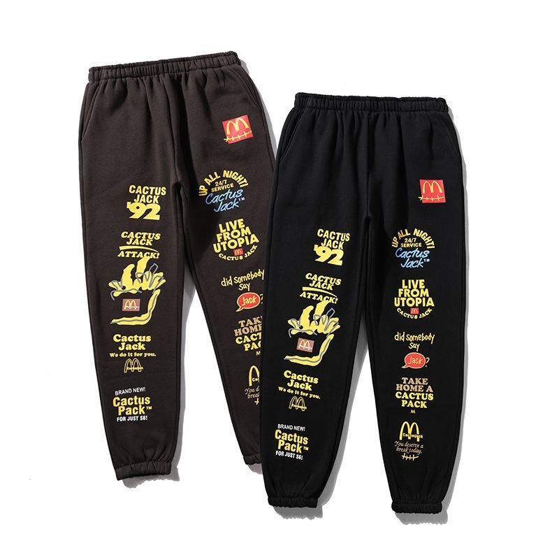 画像6: Unisex McDonald's full-body LOGO trousers sweatPants 　男女兼用ユニセックス マックドナルドスウェットパンツ (6)