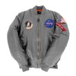 画像3: U.S. Alpha version nasa matching hiphop bomber baseball uniform jacket blouson ユニセッ クス男女兼用 nasa ナサ スタジャン ジャンパー ジャケット ブルゾン (3)