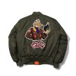 画像5: American air force matching hiphop bomber baseball uniform jacket blouson ユニセッ クス男女兼用 エアフォース スタジャン ジャンパー ジャケット ブルゾン (5)