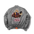 画像7: American air force matching hiphop bomber baseball uniform jacket blouson ユニセッ クス男女兼用 エアフォース スタジャン ジャンパー ジャケット ブルゾン (7)