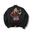 画像2: American air force matching hiphop bomber baseball uniform jacket blouson ユニセッ クス男女兼用 エアフォース スタジャン ジャンパー ジャケット ブルゾン (2)