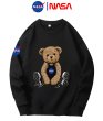 画像5: Unisex NASA&Bear print  sweatshirt　男女兼用  ユニセックスナサNASA＆ベア熊 長袖スウェット トレーナー (5)