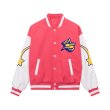 画像4: killer American star cartoon VIBE PU leather sleeve  BASEBALL JACKET baseball uniform jacket blouson  ユニセックス 男女兼 VIBEスター 星 エンブレム レザースリーブ ヒップホップ スタジアムジャンパー スタジャン MA-1 ボンバー ジャケット ブルゾン (4)