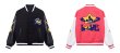 画像9: killer American star cartoon VIBE PU leather sleeve  BASEBALL JACKET baseball uniform jacket blouson  ユニセックス 男女兼 VIBEスター 星 エンブレム レザースリーブ ヒップホップ スタジアムジャンパー スタジャン MA-1 ボンバー ジャケット ブルゾン (9)