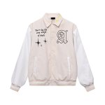 画像8: areawings Letter logo A PU leather sleeve  BASEBALL JACKET baseball uniform jacket blouson  ユニセックス 男女兼 エリアウィング エンブレム レザースリーブ ヒップホップ スタジアムジャンパー スタジャン MA-1 ボンバー ジャケット ブルゾン (8)
