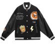 画像7: Unisex Big G Smile & French Fries Emblem hip hop stadium jumper Stajan blouson jacket  男女兼用 ユニセックスビッグGスマイル＆フライドポテトエンブレム スタジアムジャンバー スタジャン ジャケット ブルゾン (7)