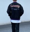 画像4: lovers logo print BASEBALL JACKET baseball uniform jacket blouson  ユニセックス 男女兼用 loversロゴプリントヒップホップ スタジアムジャンパー スタジャン MA-1 ボンバー ジャケット ブルゾン (4)