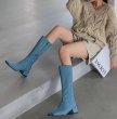 画像6:  women's square toe boots  スクエアトゥロング ブーツ (6)