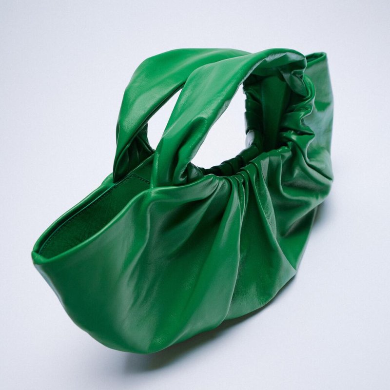 画像5: folds one-shoulder dumpling handbags  フォールドワンショルダーダンピングトート バッグ (5)