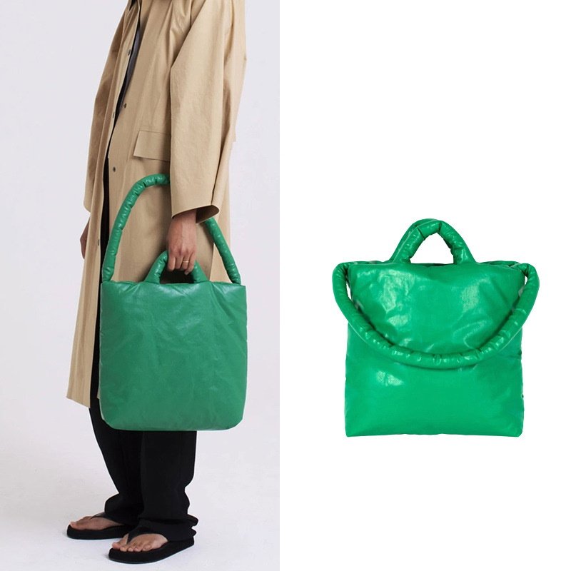 画像4: soft down big tote shoulder 2WAY  bag   ダウン トート ショルダー2WAYバッグ (4)