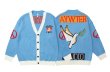 画像1: Unisex Love & Peace V-neck Cardigan sweater　男女兼用 ユニセックスLove & PeaceVネックカーディガン セーター  (1)