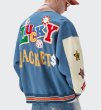 画像7: lucky&playing cards PU leather sleeve  BASEBALL JACKET baseball uniform jacket blouson  ユニセックス 男女兼 用 LUCKY&トランプ エンブレム レザースリーブ ヒップホップ スタジアムジャンパー スタジャン MA-1 ボンバー ジャケット ブルゾン (7)