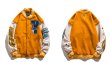 画像5: Industries Flocking Bear  BASEBALL JACKET baseball uniform jacket blouson  ユニセックス 男女兼 用 刺繍 ハイストリートベア 熊エンブレム  ヒップホップ スタジアムジャンパー スタジャン MA-1 ボンバー ジャケット ブルゾン (5)