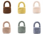 画像1: Far Small bucket tote bags　ファーバケットトート バッグ (1)