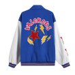 画像2:  valorous logo & star emblem BASEBALL JACKET baseball uniform jacket blouson  ユニセックス 男女兼用 valorousロゴ&スター エンブレム  ヒップホップ スタジアムジャンパー スタジャン MA-1 ボンバー ジャケット ブルゾン (2)