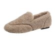 画像1: women'sFur slip-on pumps shoes  　ファー ベーシック ローファー パンプスシューズ　 (1)