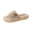 画像9: Fur sandals with pearl slippers　パール付きファーサンダル スリッパ (9)