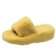 画像1: Platform fur sandals slippers　プラットフォーム厚底ファーサンダル スリッパ (1)