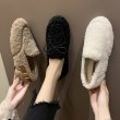 画像3: women'sFur slip-on pumps shoes  　ファー ベーシック ローファー パンプスシューズ　 (3)