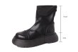 画像8:  women's Chunky sole short leather boots Martin boots　レザーチャンキーソールブーツ  マーティンブーツ (8)