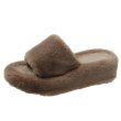 画像3: Platform fur sandals slippers　プラットフォーム厚底ファーサンダル スリッパ (3)