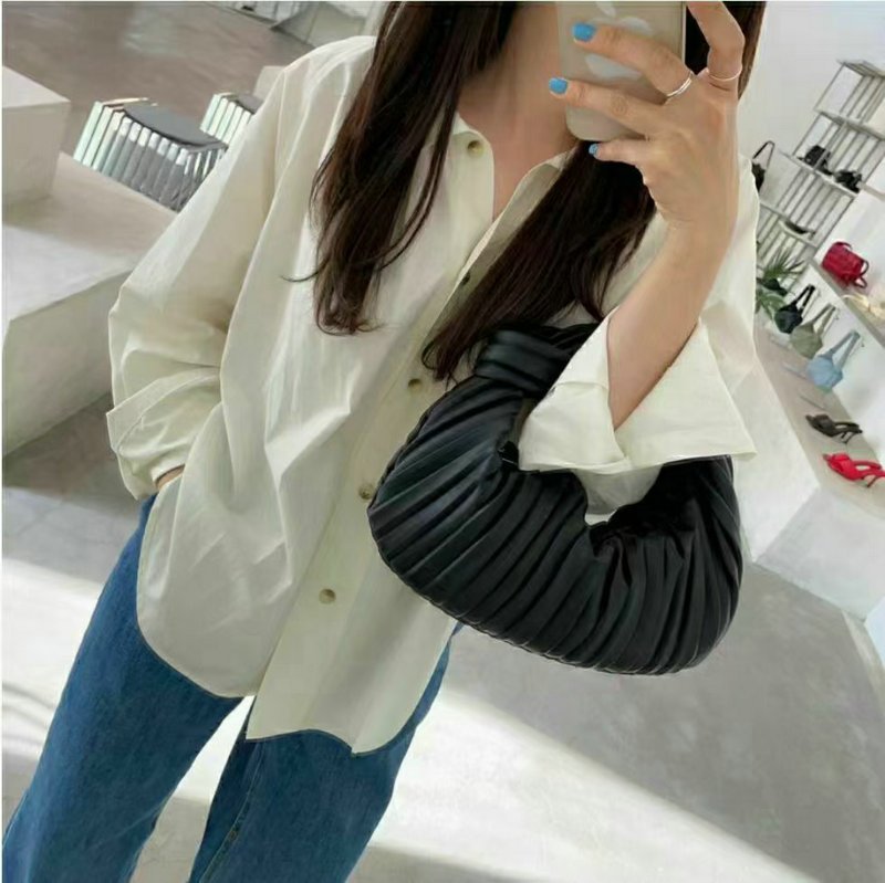 画像8: fold diagonal tote shoulder bags フォールドレザートートショルダー バッグ (8)