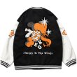 画像2: Casino game embroideryBASEBALL JACKET baseball uniform jacket blouson  ユニセックス 男女兼用 カジノ ゲーム 刺繍 エンブレム  ヒップホップ スタジアムジャンパー スタジャン MA-1 ボンバー ジャケット ブルゾン (2)