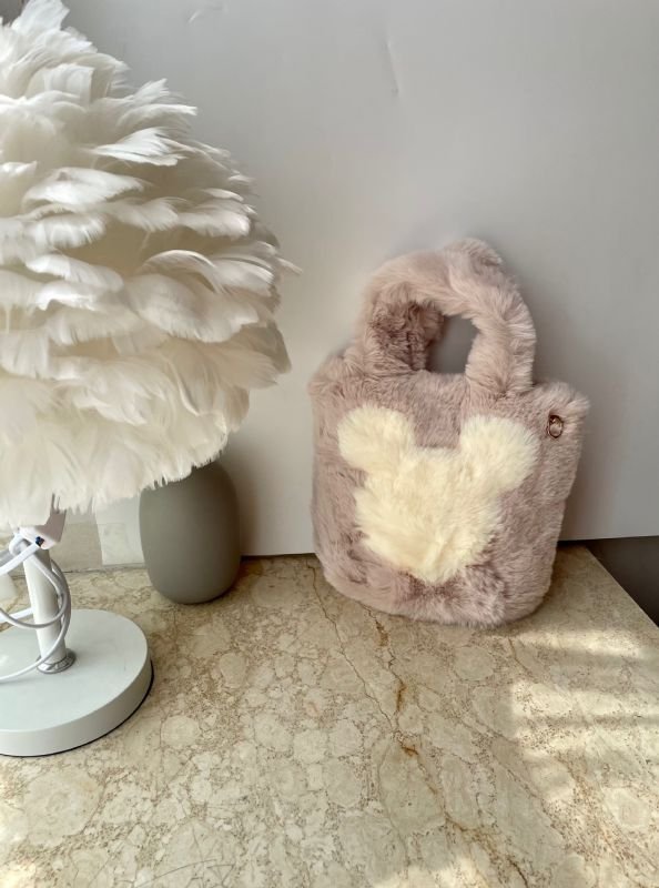画像12: Mickey Mouse Fur Tote Shoulder Bag　ミッキーマウス ミッキーファートートショルダーバッグ (12)