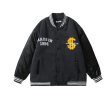 画像6: portrait flocking embroidery  BASEBALL JACKET baseball uniform jacket blouson  ユニセックス 男女兼用ポートレート刺繍 エンブレム  ヒップホップ スタジアムジャンパー スタジャン MA-1 ボンバー ジャケット ブルゾン (6)