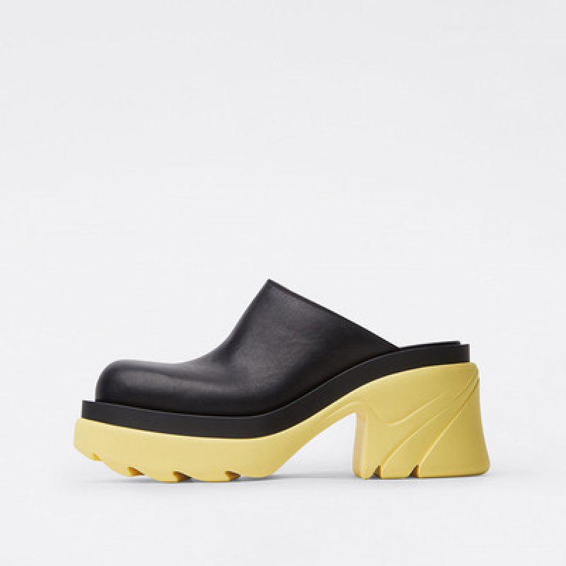 画像3: Baotou half-drag jelly color thick heel waterproof platform leather high-heeled shoes　包頭ハーフドラッグゼリーカラー厚底レザーハイヒールシューズ サンダル スリッパ (3)