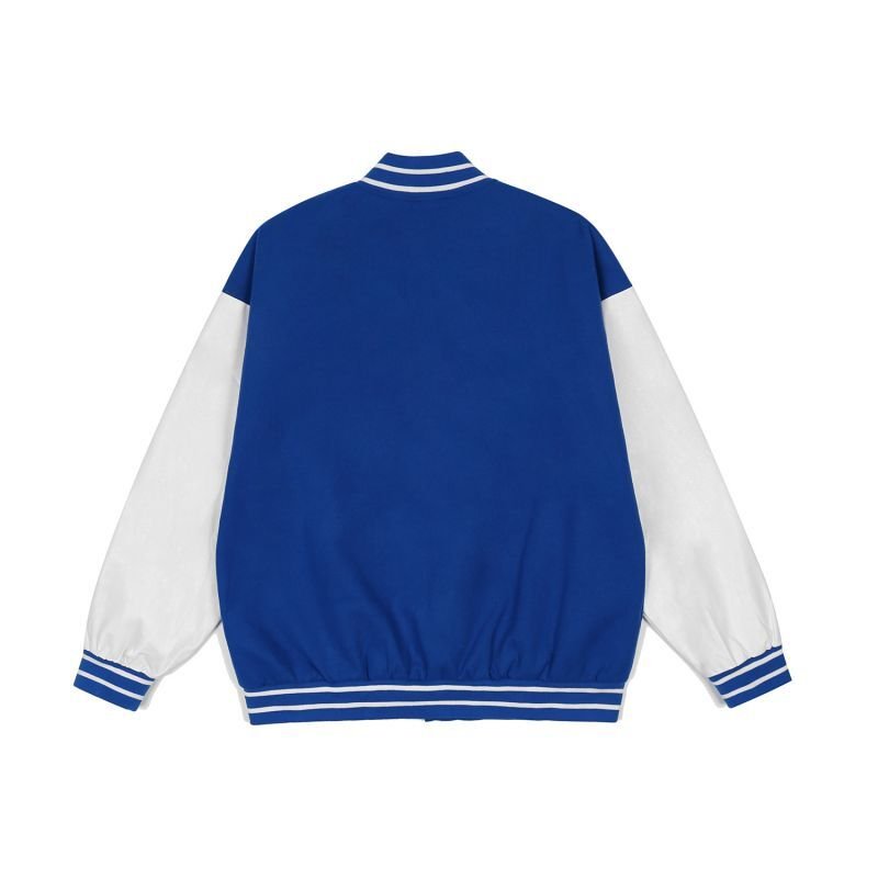 画像3: Feel lonely BASEBALL JACKET baseball uniform jacket blouson  ユニセックス 男女兼用 ベア熊ベイビー 刺繍 エンブレム  ヒップホップ スタジアムジャンパー スタジャン MA-1 ボンバー ジャケット ブルゾン (3)