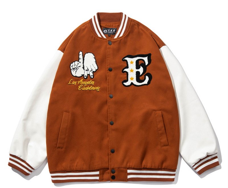 画像3: Westside classic car BASEBALL JACKET baseball uniform jacket blouson  ユニセックス 男女兼用 ウエストサイドクラシックカー刺繍 エンブレム  ヒップホップ スタジアムジャンパー スタジャン MA-1 ボンバー ジャケット ブルゾン (3)