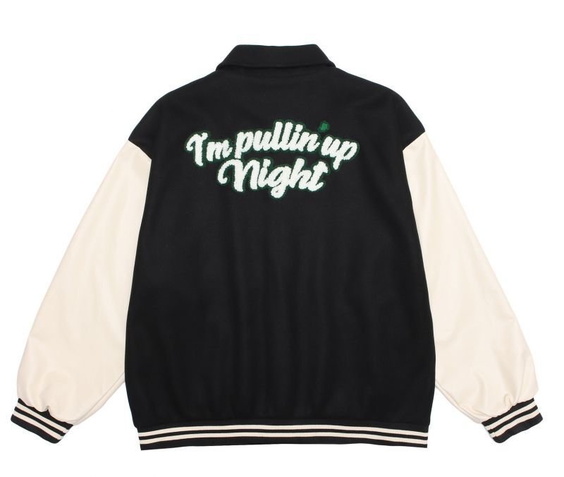 画像3: Baseball bat BASEBALL JACKET baseball uniform jacket blouson  ユニセックス 男女兼用 ベイスボールバット刺繍 エンブレム  ヒップホップ スタジアムジャンパー スタジャン MA-1 ボンバー ジャケット ブルゾン (3)