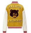 画像1: Casual Bear BASEBALL JACKET baseball uniform jacket blouson  ユニセックス 男女兼用 ベア 熊 刺繍 エンブレム  ヒップホップ スタジアムジャンパー スタジャン MA-1 ボンバー ジャケット ブルゾン (1)