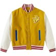 画像2: Casual Bear BASEBALL JACKET baseball uniform jacket blouson  ユニセックス 男女兼用 ベア 熊 刺繍 エンブレム  ヒップホップ スタジアムジャンパー スタジャン MA-1 ボンバー ジャケット ブルゾン (2)