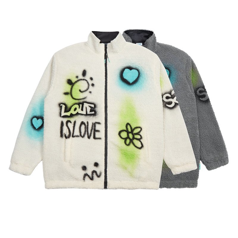 画像10: Ramfer graphic fleece jacket blouson  ユニセックス 男女兼用 ラムファーグラフィックフリースジャケット ブルゾン (10)