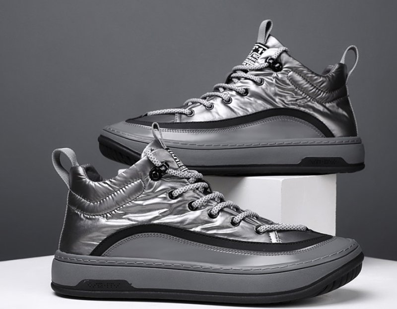 画像8:  Unisex Men's down cloth sneaker shoes  ユニセックス男女兼用 レースアップ ダウンクロススニーカー カジュアル シューズ (8)