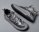 画像4:  Unisex Men's down cloth sneaker shoes 　ユニセックス男女兼用 レースアップ ダウンクロススニーカー カジュアル シューズ (4)