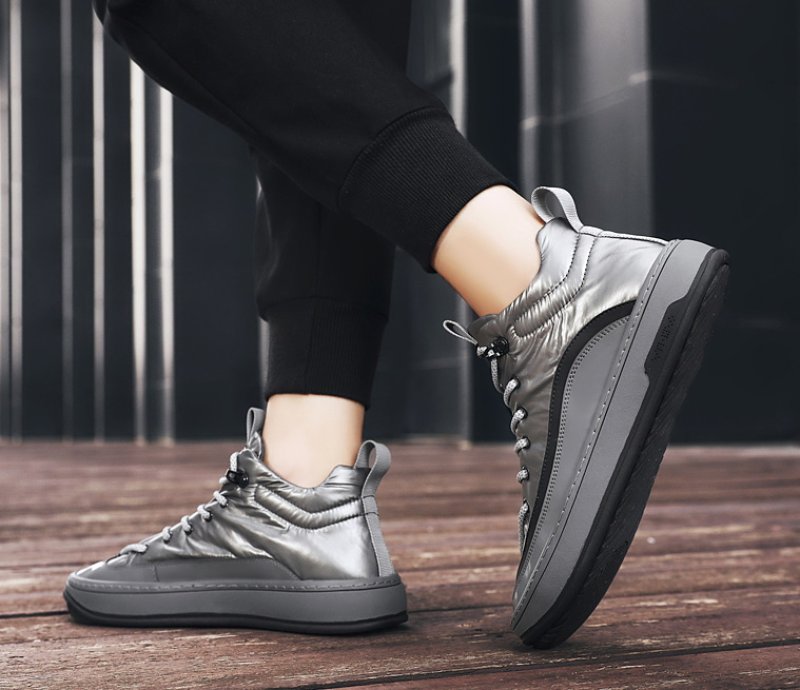 画像7:  Unisex Men's down cloth sneaker shoes  ユニセックス男女兼用 レースアップ ダウンクロススニーカー カジュアル シューズ (7)