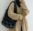 画像5: Down crochet tote shoulder bag 　ダウン編み込み トート ショルダーバッグ (5)