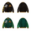 画像5: FLASH COLOR BATTLE V IBES ROGO BASEBALL JACKET baseball uniform jacket blouson  ユニセックス 男女兼用バトルV エンブレム  ヒップホップ スタジアムジャンパー スタジャン MA-1 ボンバー ジャケット ブルゾン (5)